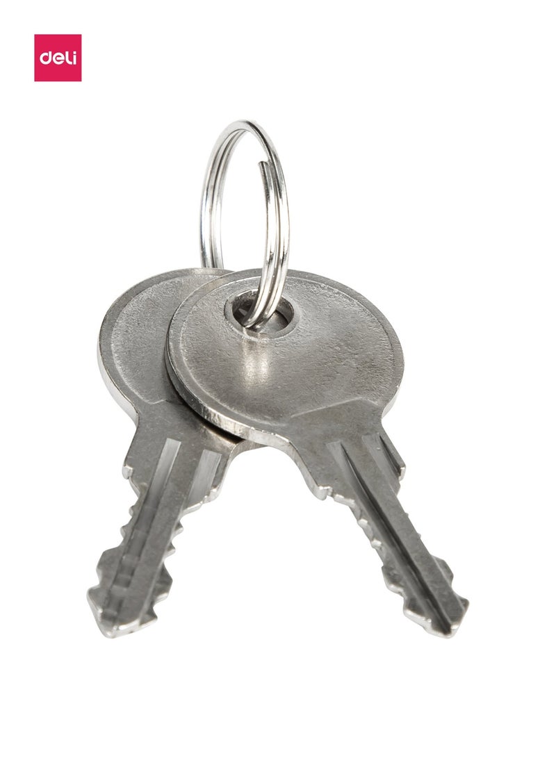 Deli-E9795 File Cabinet - Grey - Image 5